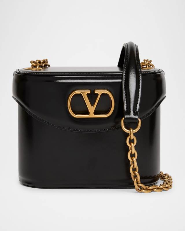 Vain Vanity Bucket Leather Crossbody Bag
